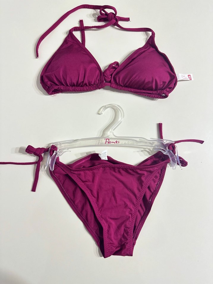 Bordo Mini Bohem Bikini Takımı - Görsel 3