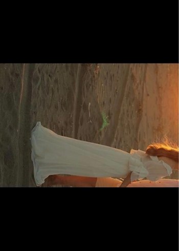 Fırfırlı Beyaz Uzun Bohem Elbise - Görsel 5