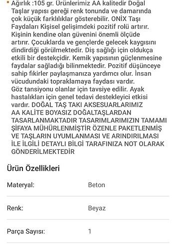 Beden çeşitli Renk ONIKS DOGAL TAŞ