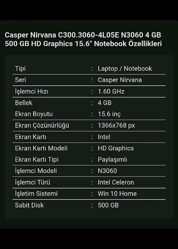 Casper Laptop - Görsel 8