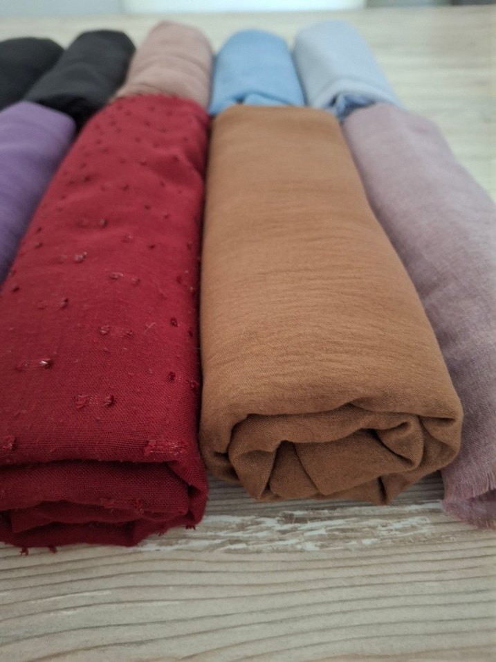 Kadın Çok Renkli Pamuklu Şal - Görsel 4