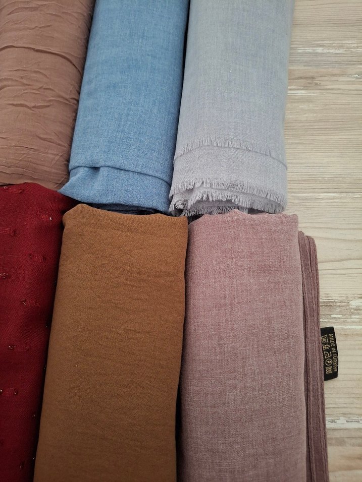 Kadın Çok Renkli Pamuklu Şal - Görsel 3