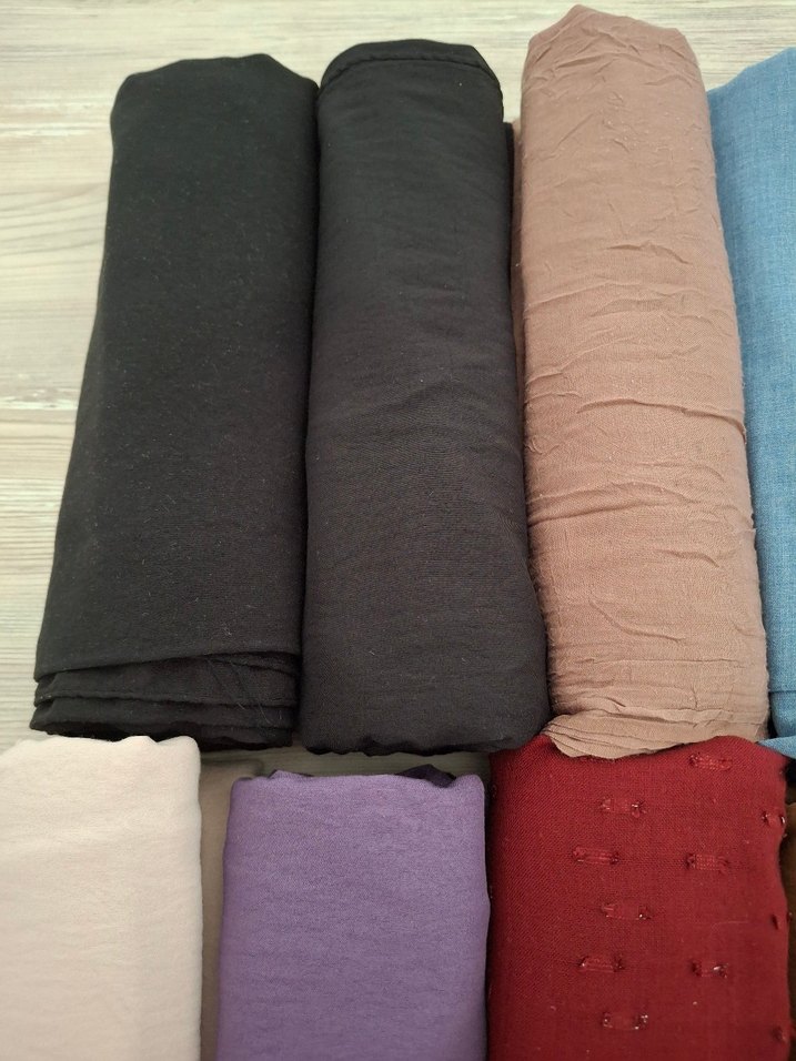 Kadın Çok Renkli Pamuklu Şal - Görsel 2