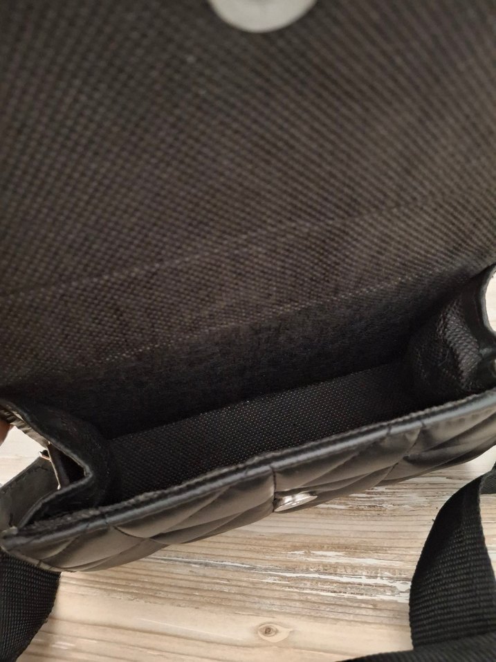 Siyah Deri Kemerli Kadın Çanta - Görsel 3