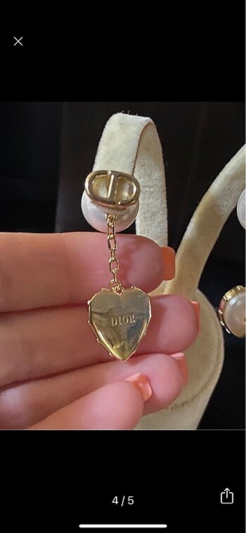  Beden altın Renk Dior küpe