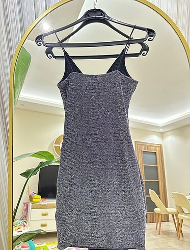 xs Beden gri Renk H&M gece elbisesi