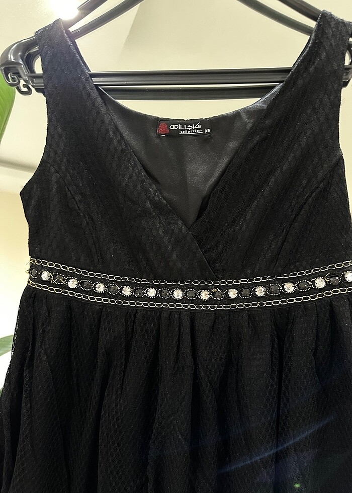 Adil ışık kısa abiye elbise - Görsel 4