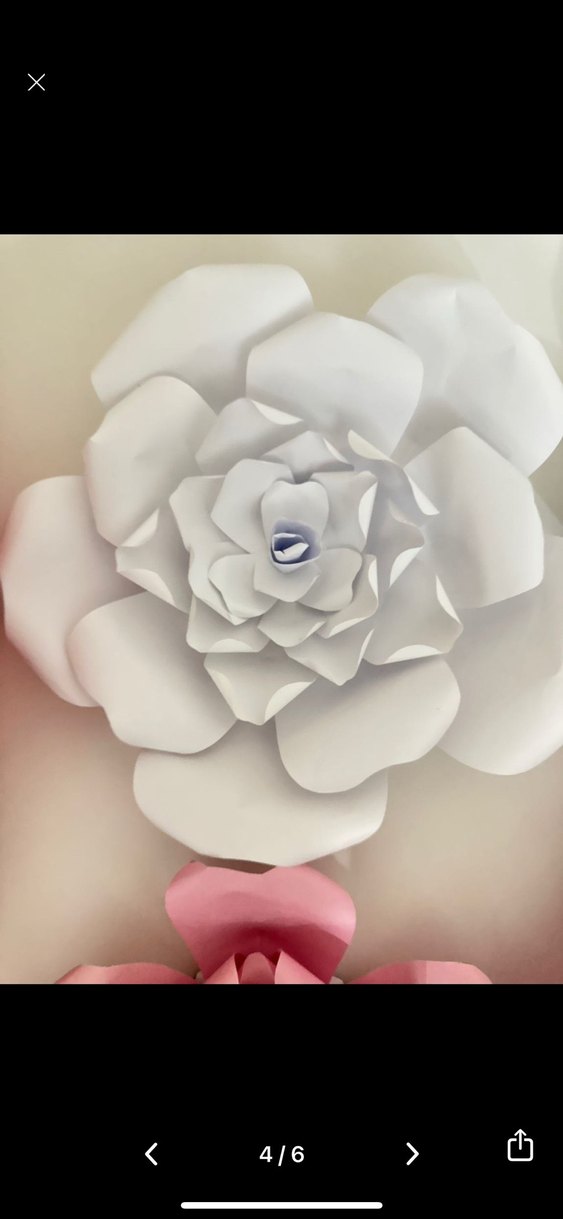 Karton çiçekler doğum günü süsü - Görsel 5