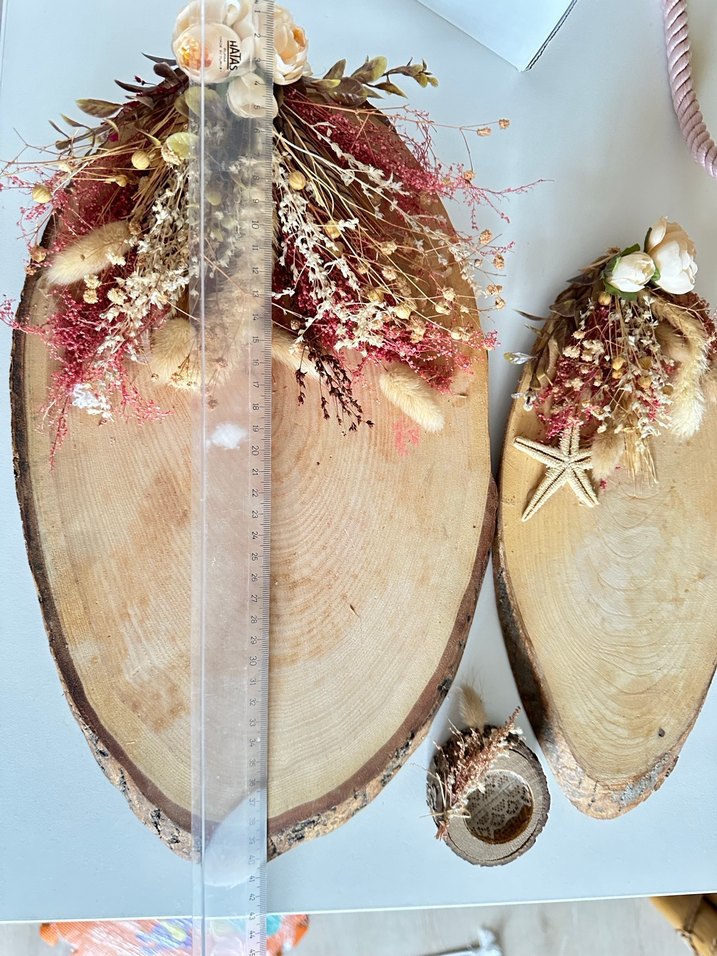 Bohem Tarzda Ahşap ve Kurutulmuş söz nişan sunumu - Görsel 3