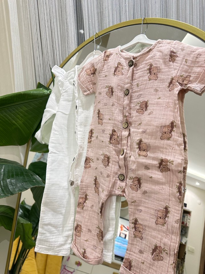 İkili Müslin tulum - Görsel 3