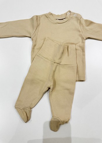 Uzun Kollu Bebek Kız Takımı 2'li - Görsel 4