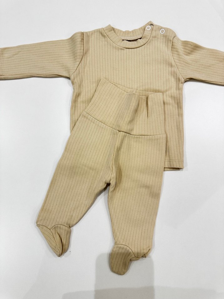 Uzun Kollu Bebek Kız Takımı 2'li - Görsel 4