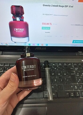 Givenchy L'interdit Rouge 10 ml edp