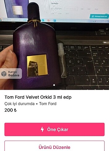 Tom ford 3ml Delina Exclusif 3ml Addict 5 ml