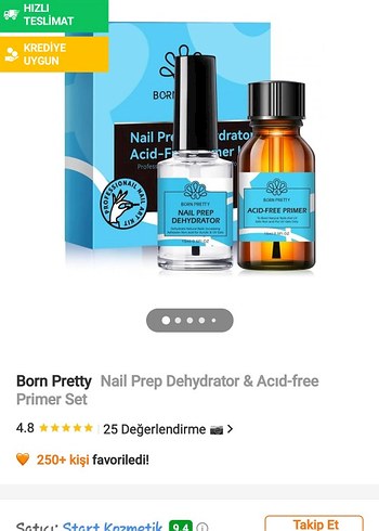 Born Pretty Asitsiz Tırnak Astarı ve Dehidrator Seti - Görsel 3