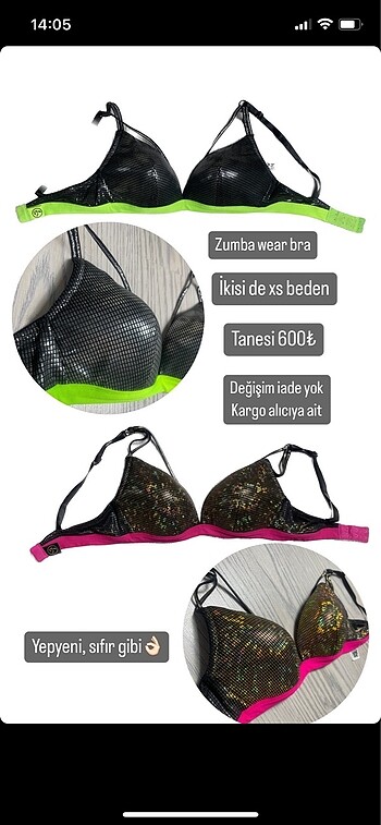 Zumba lisanslı bra