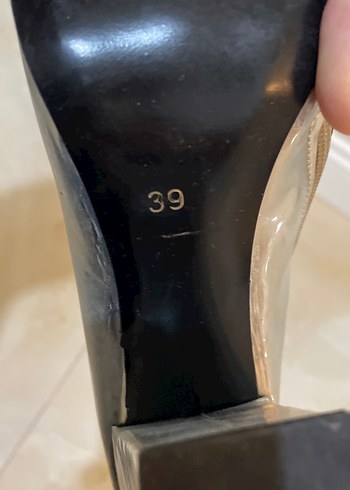 39 Beden gri Renk Kadın Gri Parlak Metalik Stiletto Bot
