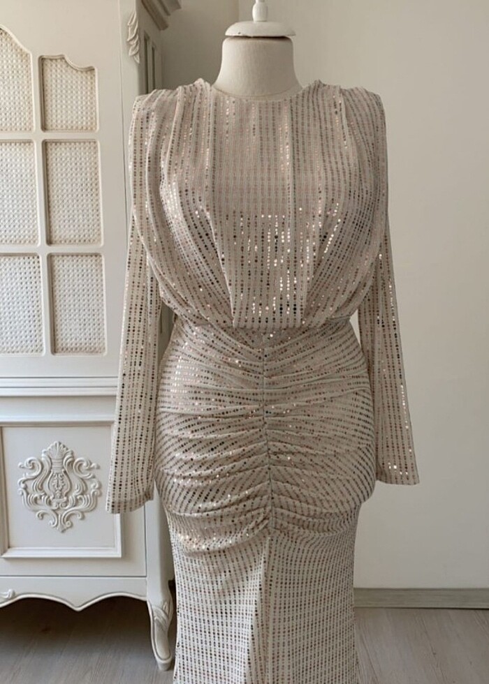 Tesettür abiye elbise  - Görsel 2