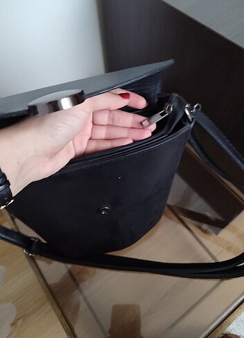 Siyah kol çantası - Görsel 5