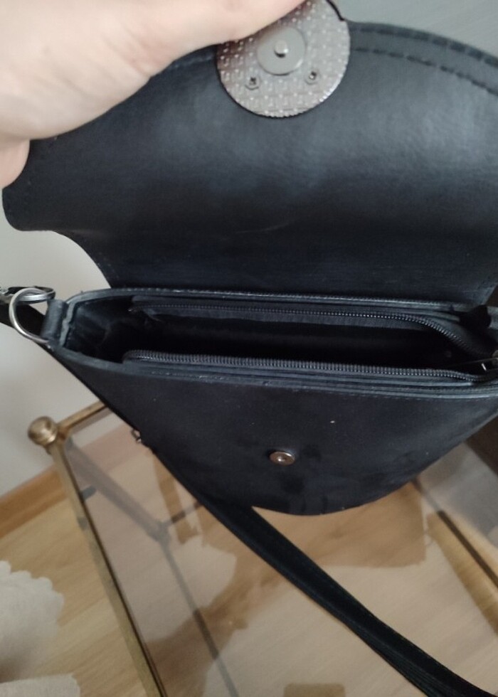 Siyah kol çantası - Görsel 4