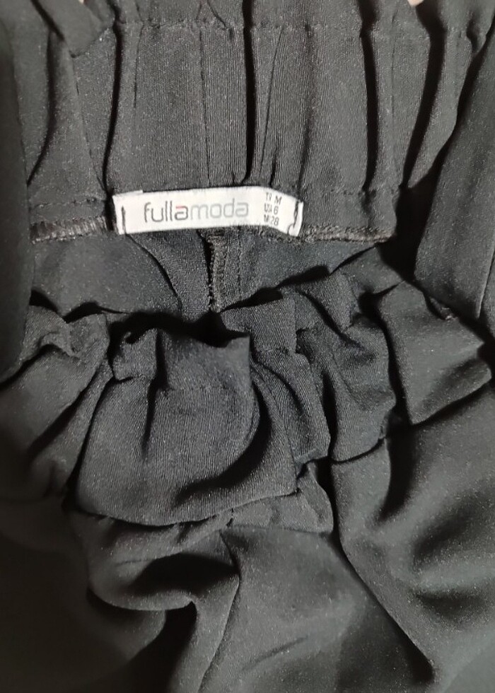 Siyah kumaş pantolon - Görsel 2