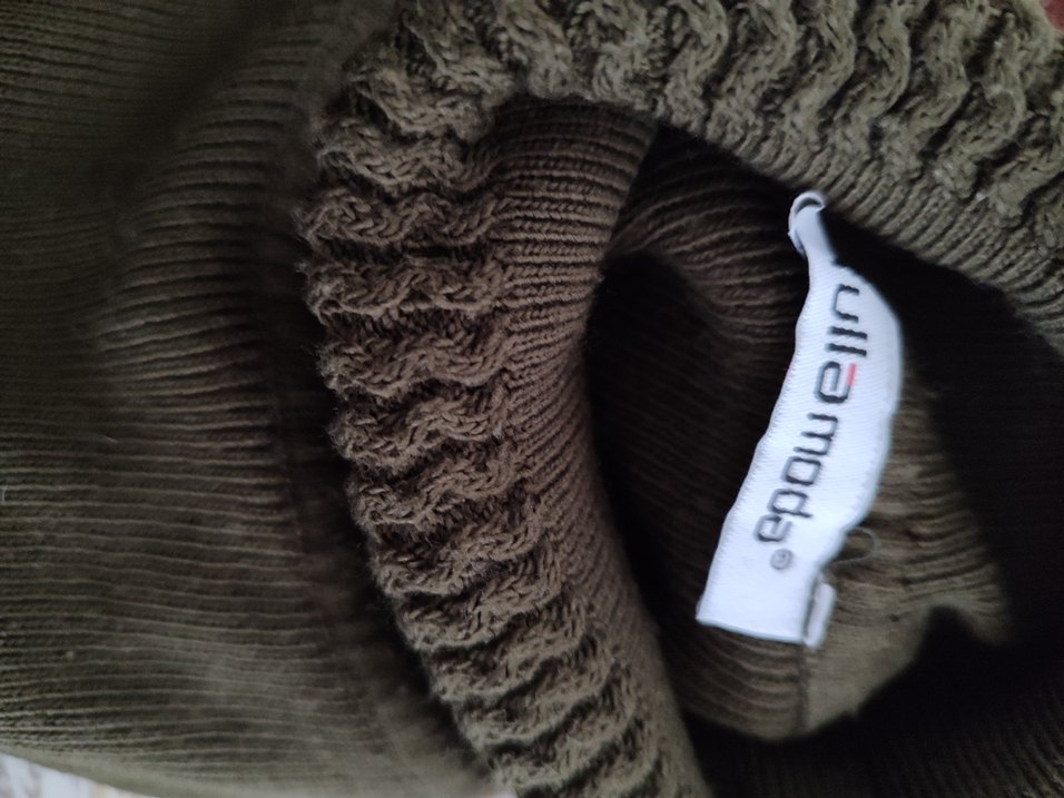 haki renkli triko kazak - Görsel 3