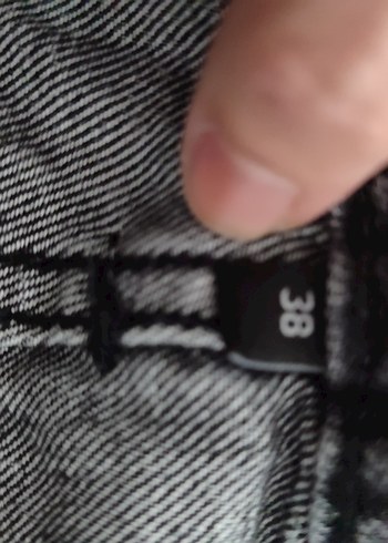 Gri Midi Boy Rahat Kesim Kadın Kot Pantolon - Görsel 4