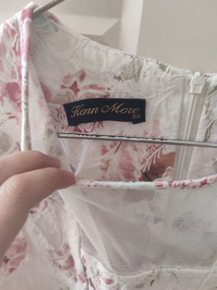 Dantel Detaylı Bohem Midi Elbise - Görsel 4