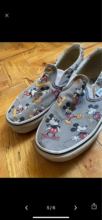 37 Beden gri Renk vans Mickey