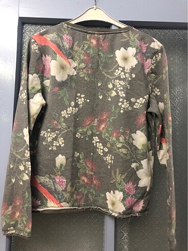 l Beden çeşitli Renk Çiçekli Sweatshirt