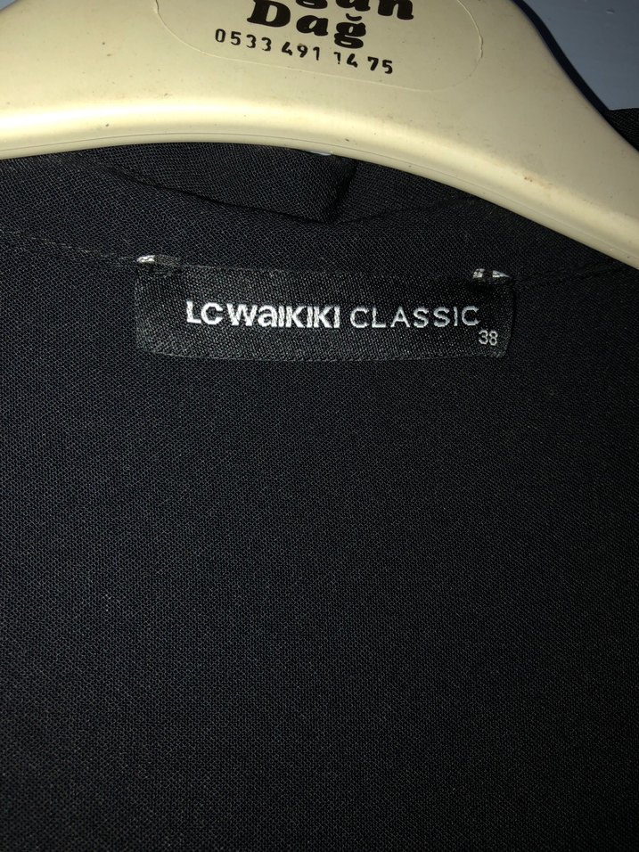 Kadın Siyah Keten Uzun Pilili Gömlek - Görsel 3