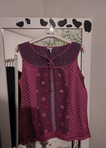 Dantelli Halter Yaka Bohem Bluz
