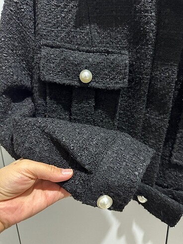 s Beden Koton tüvit kumaş blazer