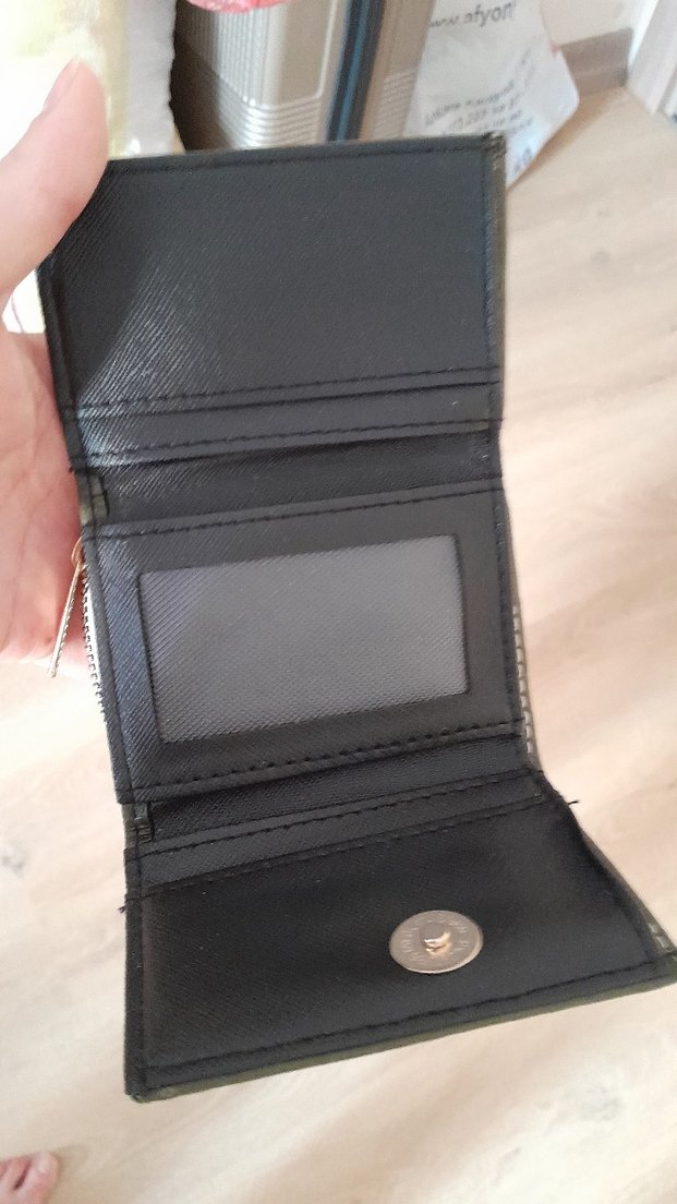 Fermuarlı haki Kadın Cüzdanı - Görsel 4