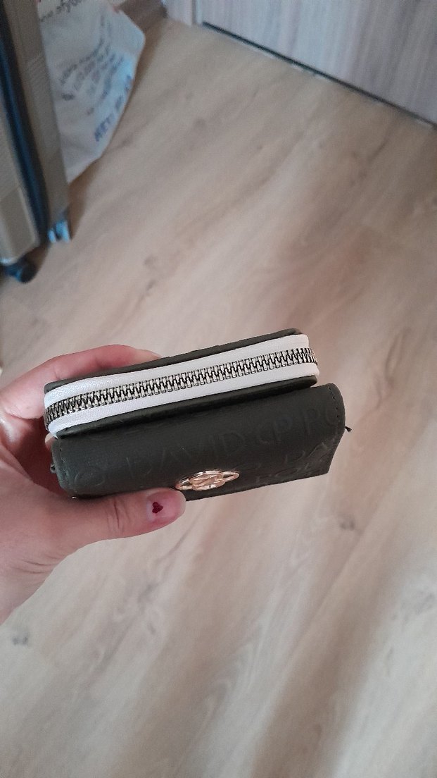 Fermuarlı haki Kadın Cüzdanı - Görsel 2