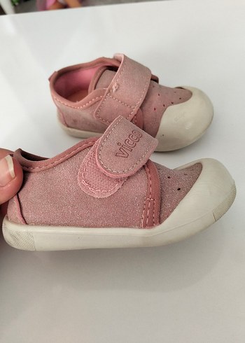 Vicco Vicco Pembe İlk Adım Ayakkabısı Velcro