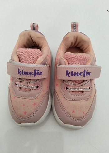 Kinetix Kız Çocuk Pembe Desenli Cırt Cırtlı Spor Ayakkabı