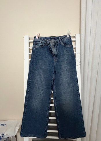 LC Waikiki Koyu Mavi Genis Paca Denim Jean