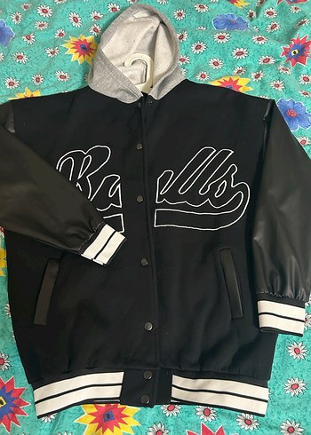 Kapüşonlu Siyah Bomber Ceket - Görsel 4