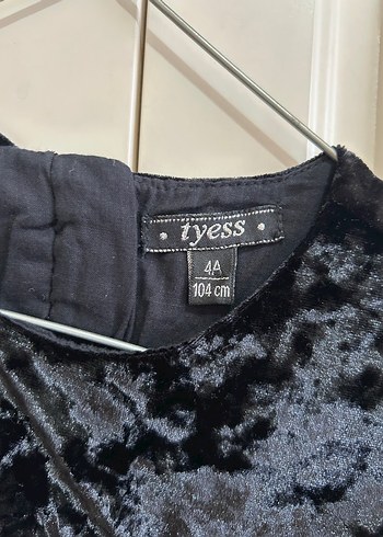 Kız Çocuk Siyah Kemerli Elbise - Görsel 3