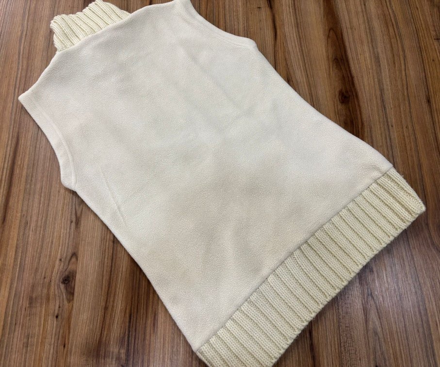 Beyaz Bohem Örgü Boğazlı Kazak - Görsel 4