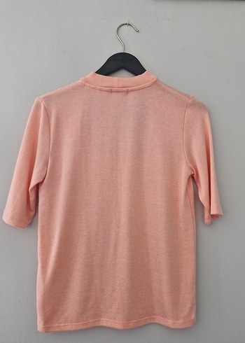 Bershka Pembe Yarım Kollu Salaş Kadın Tişört - Görsel 3