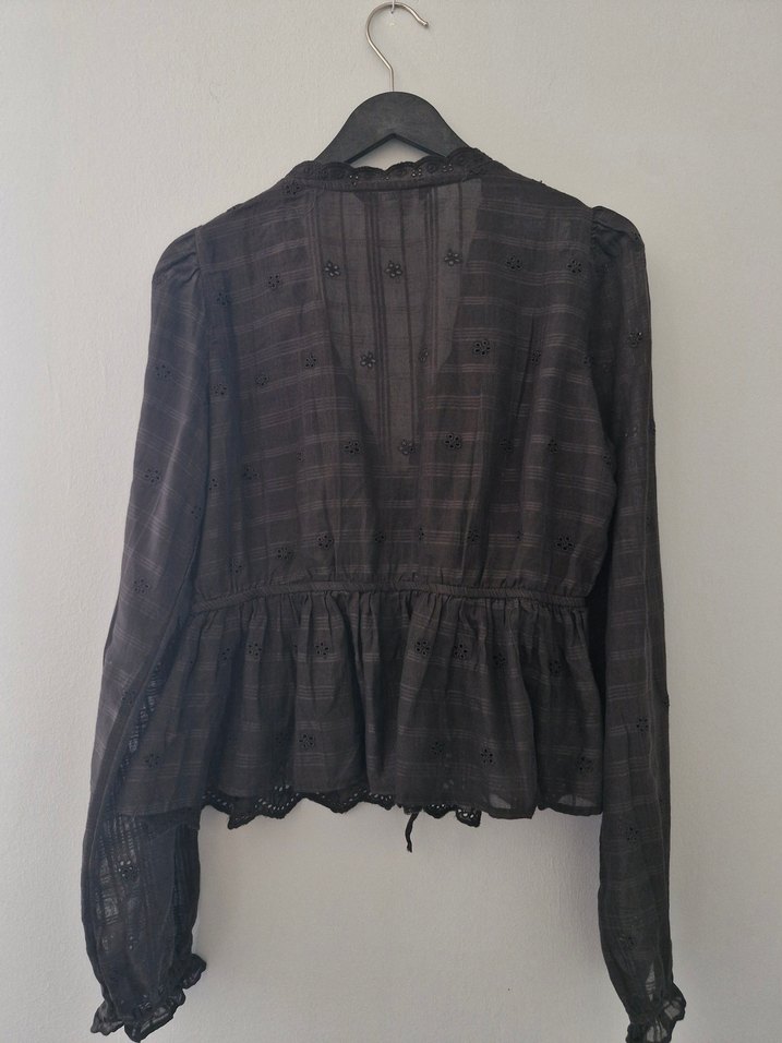 Stradivarius Dökümlü İşlemeli Bluz - Görsel 5