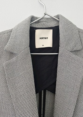 Koton Gri Desenli Blazer Ceket - Görsel 2