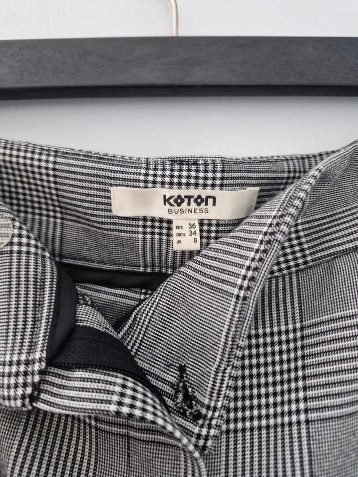 Koton Kareli Desenli Kumaş Pantolon - Görsel 2