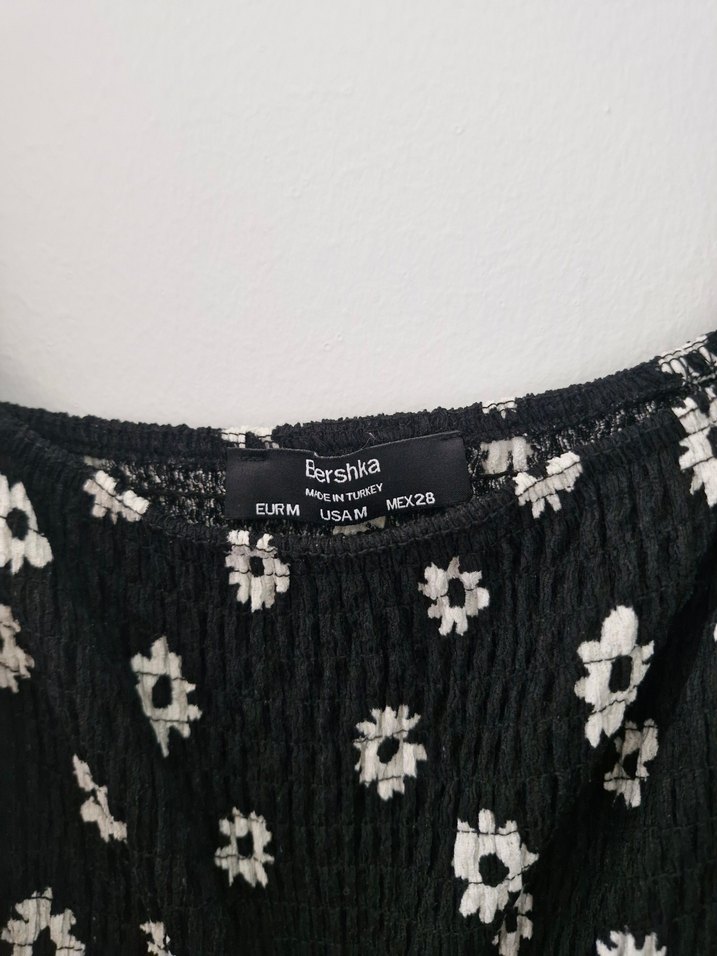 Bershka Çiçek Desenli Kısa Kadın Elbise - Görsel 2