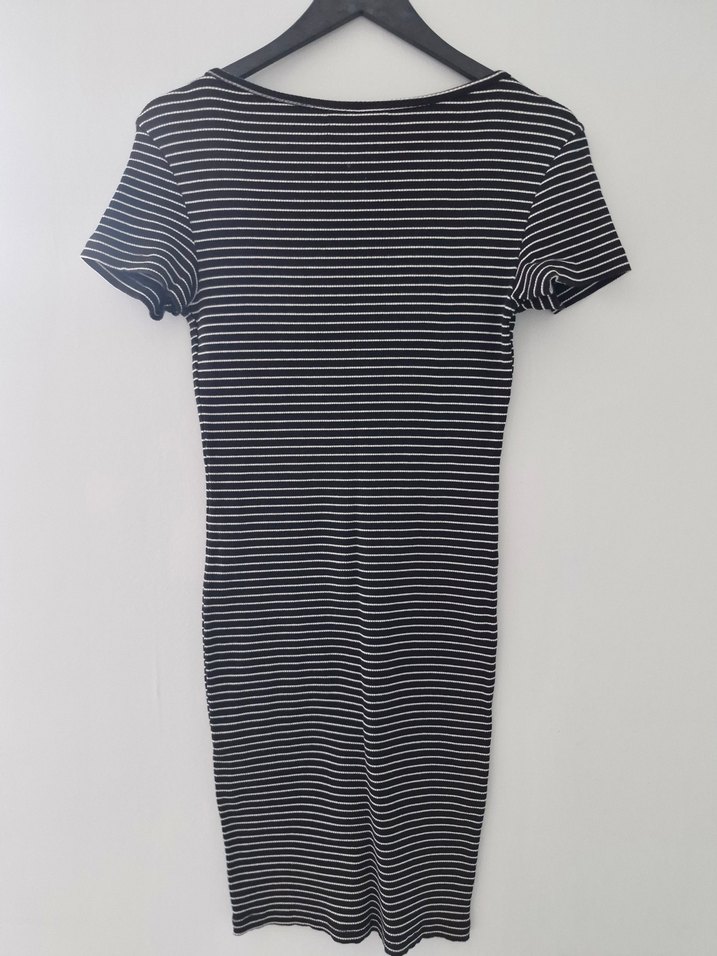 Bershka Çizgili Triko Elbise - Görsel 3