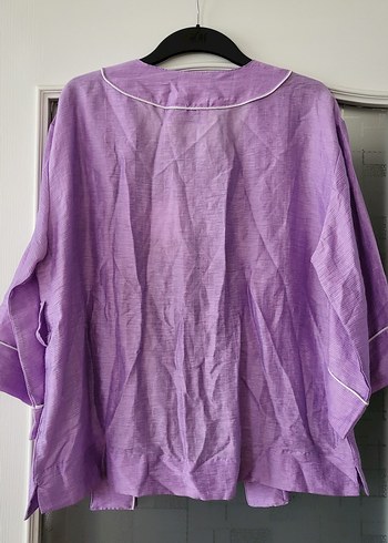Bohem Midi Mor Kadın BLUZ - Görsel 7