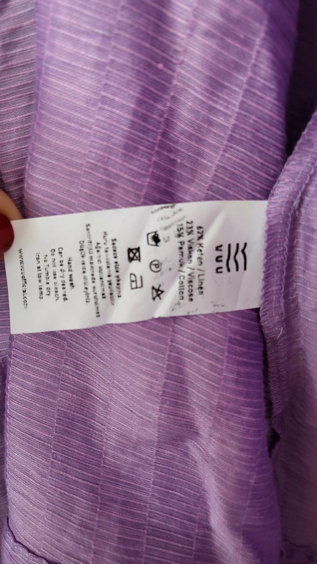 Bohem Midi Mor Kadın BLUZ - Görsel 5