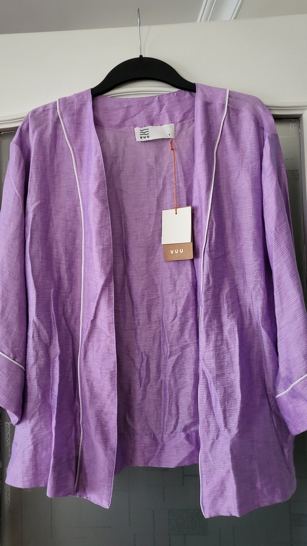 Bohem Midi Mor Kadın BLUZ - Görsel 2